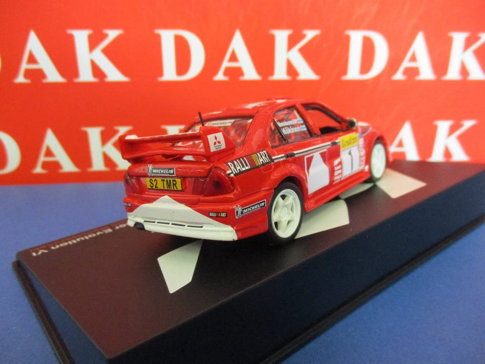 Die cast 1/43 Modellino Auto Mitsubishi Lancer Evo VI Rally Monte Carlo 1999 - Immagine 3 di 4