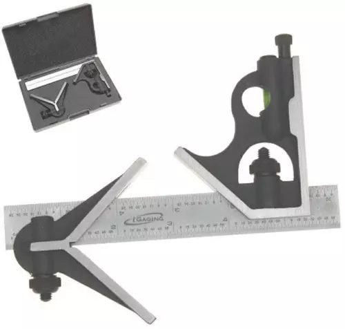 Combination Square Premium 3-Piece 6" 4R Center Head