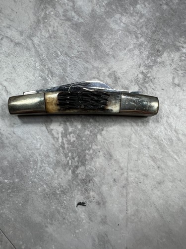 Vintage Frost Cutlery Knife Made in Japan 1980s Tobacco Congress II Honeycomb - Picture 6 of 8