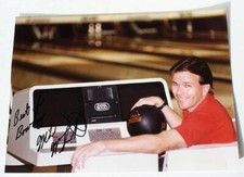 Mike McGrath Professional Bowler Hand Signed Autographed Color Rhino Promo Photo