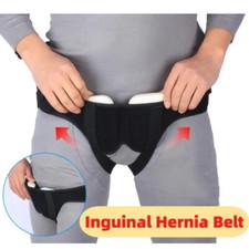 Men Inguinal Hernia Support Belt Double Groin Hernia Pain Relief Truss Brace JLG