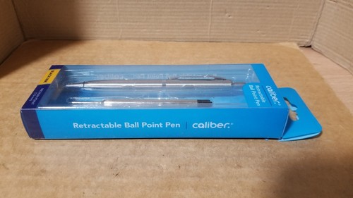 Caliber Retractable Medium Point Black ink BallPoint Pen & Refill, Damaged pack - Picture 6 of 12