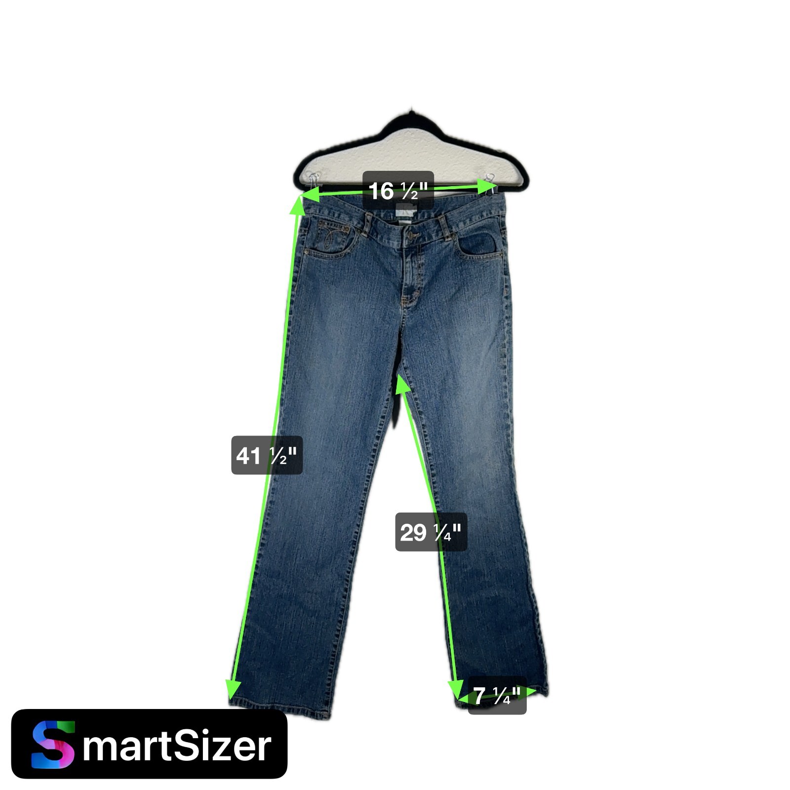 Calvin Jlein Classic Mid Rise Bootcut Jeans Medium Wash Casual Denim | Size 9 thumbnail 4