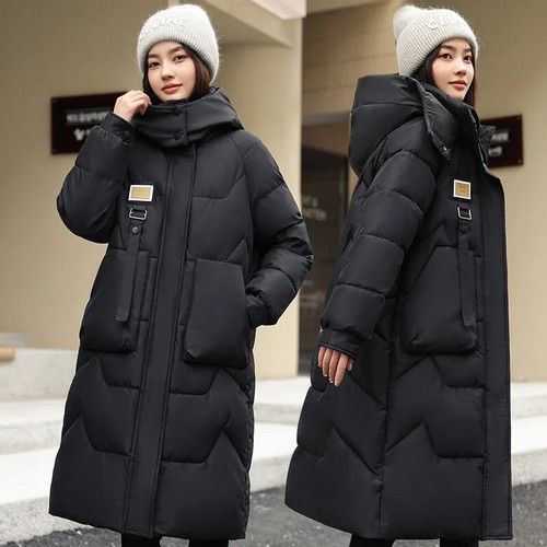 Women Jacket Long Parkas Down Overcoat Thick Jackets Casual Student Coat - Bild 10 von 18