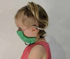 Face Mask Child/Toddler Child 2-7 years / No-Ear / 2-Stage Filter / Made in USA