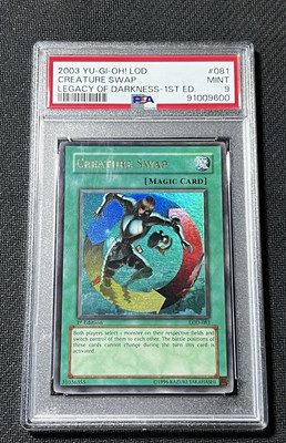Yu-Gi-Oh! Creature Swap LOD-081 Ultra Rare 1st Edition PSA 9 Mint!