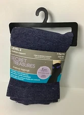 SECRET TREASURES 1 PAIR M/L CONTROL TOP SEAMLESS MID WAIST CAPRI LEGGINGS GRAY