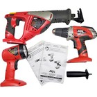 Skil Set Lot of Electric Tool Reciprocating Saw XDrive Drill Flashlight Manual