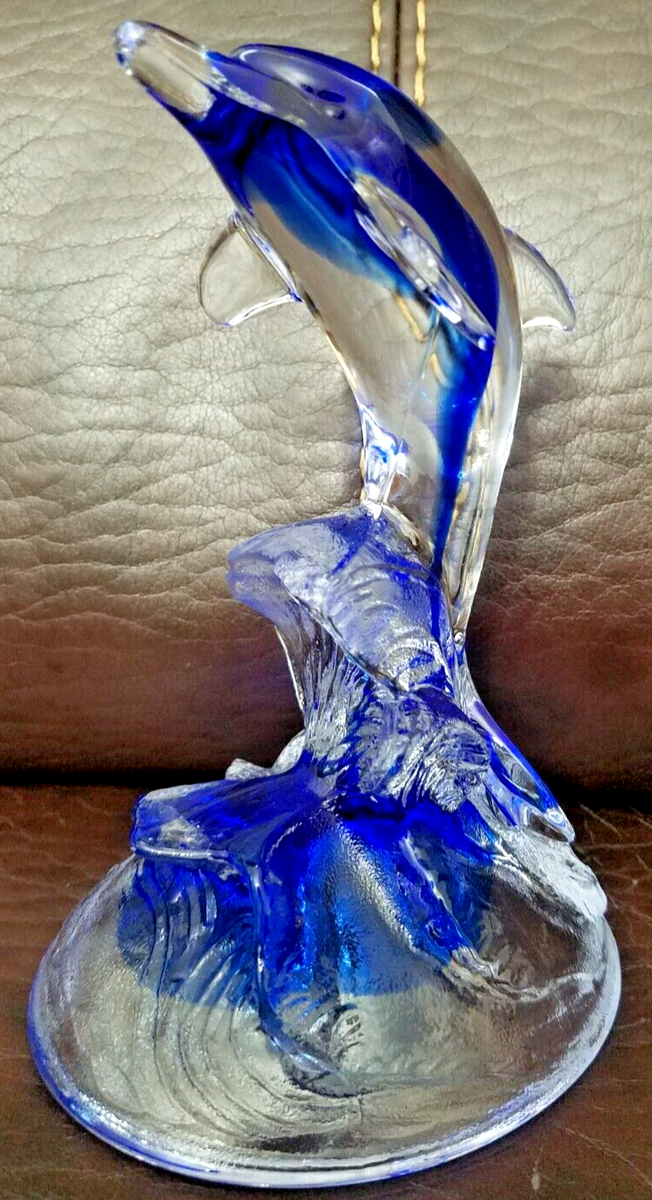 新品❣️美しい青CRYSTAL DARQUES DAUPHIN  新品❣️美しい青CRYSTAL DARQUES DAUPHIN BOUTIQUE CRISTAL D