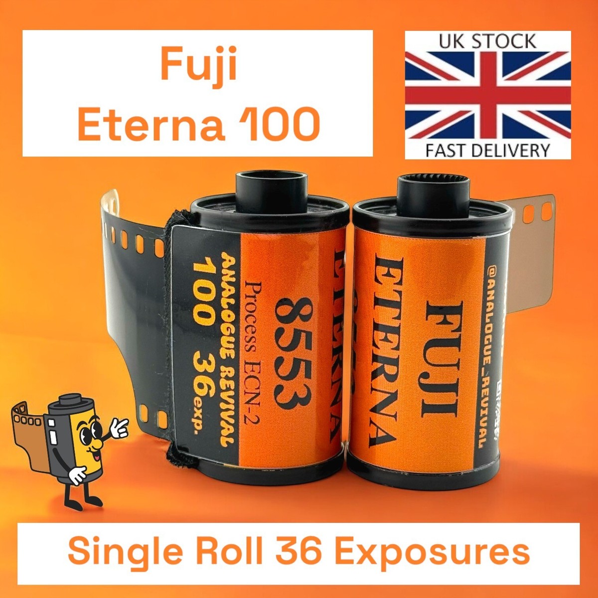 Fuji Eterna 8553 35mm Film, Rare Expired Stock, 36 Exposure