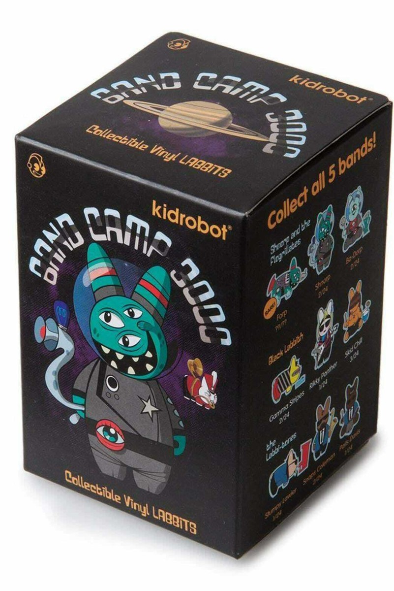 Set 3 Kidrobot Labbit Band Camp 3000 Mini Series Figure The Black