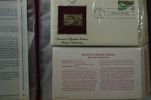 16 GOLDEN REPLICAS 1984 U.S. OLYMPIC GAMES STAMPS SET 1st DAY COVER SET 22K GOLD - Bild 2 von 11