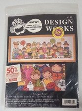 Design Works 9385 Our Family 9" x 22" Picture Kit Personalized Cross Stitch Kit