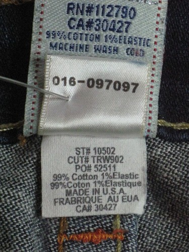 Pantalones de mezclilla rectos True Religion Johnny para mujer talla 26 azules desgastados con elásticos - Imagen 11 de 12
