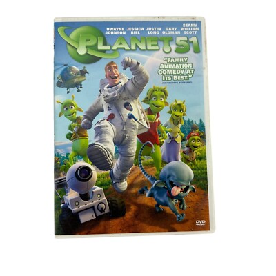 Planet 51 DVD Animated Family Movie Featuring Dwayne Johnson