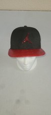 Jordan Jumpman Youth Hat Adjustable Snapback Flat Brim Red On Black Some...