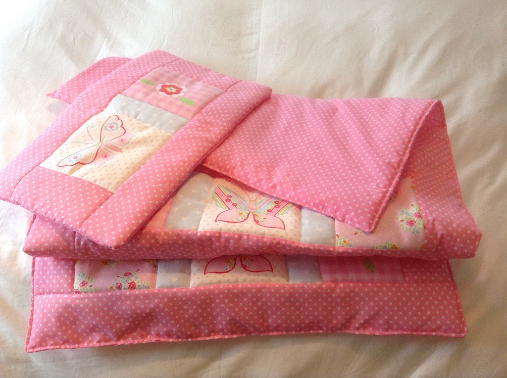 Handmade Patchwork Couette et oreiller, Filles de chambre à coucher, Cadeau Handmade Patchwork Couette et oreiller, Filles de chambre à coucher, Cadeau