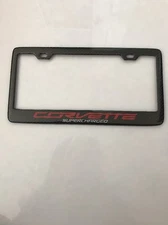 Carbon Fiber C7 C6 Z06 Corvette SUPERCHARGED License Plate Frame -SHOW QUALITY!!