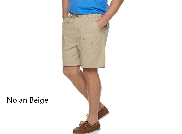 Croft&Barrow Big&Tall Side Elastic Cargo Men Short 46,48,50,52 Navy, Grey, Beige