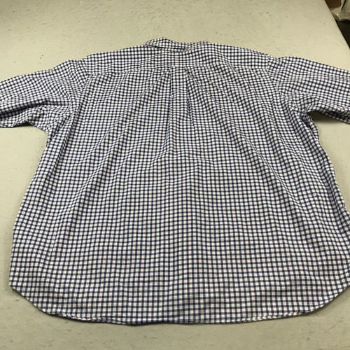 Ralph Lauren Shirt Mens 3XB Big Blue Pink Check Stretch Long Sleeve 100% Cotton - Picture 5 of 8
