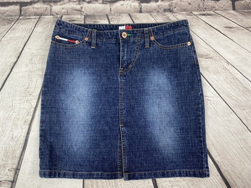 90s Y2K Vintage Tommy Jeans Juniors Size 9 Denim Jean Skirt LKNW