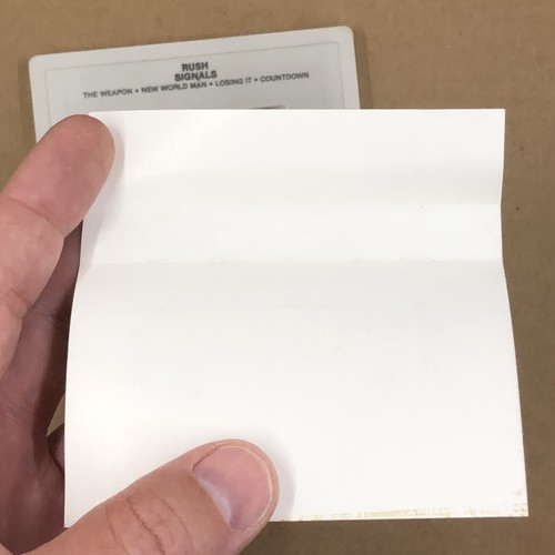 RUSH Cassette Tape 80s Rock Prog SIGNALS SUBDIVISIONS LIFESON LEE PEART - Picture 5 of 6