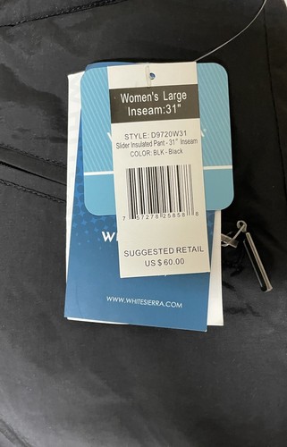 White Sierra Damen große 31" Schrittlänge Rodeln Ski Snowboard Schnee Hose schwarz - Bild 5 von 15