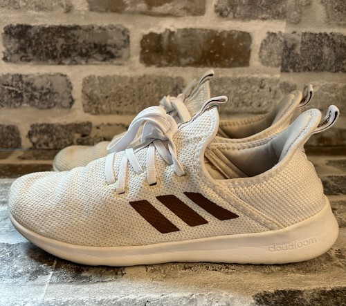 Adidas Womens Cloudfoam Pure EG3821 White/Copper Running Shoes Sneakers Size 8.5 - Picture 2 of 9