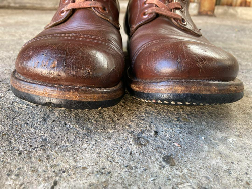 Botas de salto originales de paracaidista de EE. UU. de la Segunda Guerra Mundial con marcas de soldado talla 9 - Imagen 13 de 20