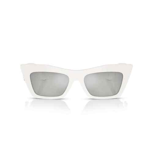 Dolce & Gabbana DG 4435 33128V White Silver Mirror Women Sunglasses Authentic - Picture 2 of 7