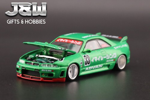 Kaido House x Mini GT Nissan GT-R (R33) Imai Racing V1 – Green #150 1/64 - Picture 10 of 12