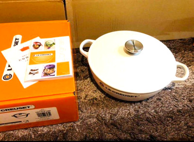 Le Creuset Marmite Cotton Rare 24cm Unused With Box