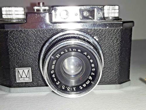 1959 Haking Halina 35x 35mm Film Camera w/ Halina Anastigmat f3.5 45mm Lens CASE - Picture 4 of 12