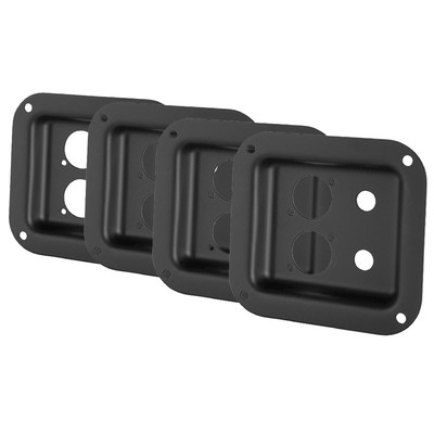 4 Penn Elcom D01K Dish 2 1/4''Phone Jacks/Neutrik D/Speakon NL2/NL4 4''x4-3/8''