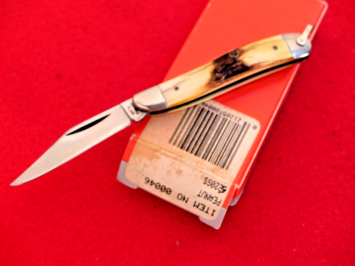 Case XX USA 5220R stag Peanut Jack knife mint in box