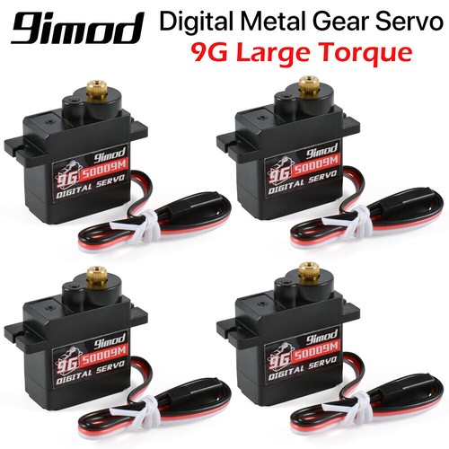 9imod S0009M 9g Metal Gear 1.4KG Digital Servo Motorlenkung für 1/24 RC Auto - Bild 2 von 16
