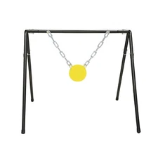 AR500 Steel Gong Target with Stand, Shooting Target Stand, 10" X 1/2" 
