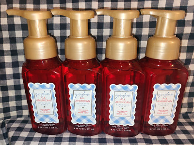 ALL NEW 4-Pack GINGHAM ALL-AMERICAN Foaming Hand Soap 8.75 oz Bath & Body Works
