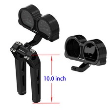 10  Tall 1.0 Handlebar Black Risers for Harle...