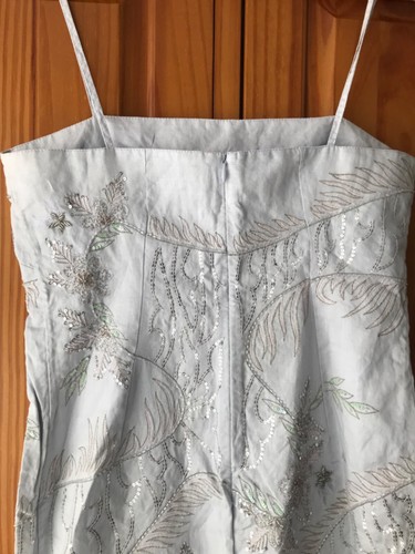 French Connection lilac dress size 12 embroidery sequins - Picture 5 of 9