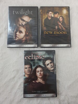 Twilight, New Moon, and Eclipse Special Edition Saga - 3 Pack DVD Collection NEW