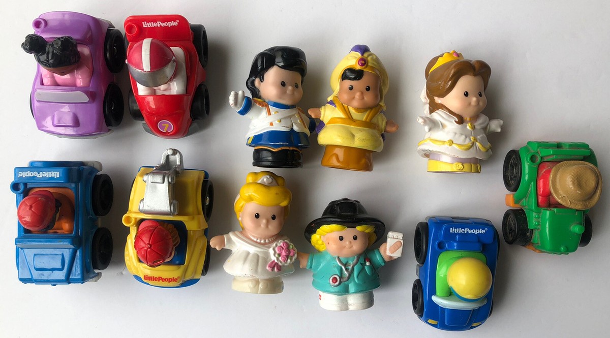 Little People Toy Lot Of 11 Total Fisher Price Mattel 2001,2009,2010,2012  &More!