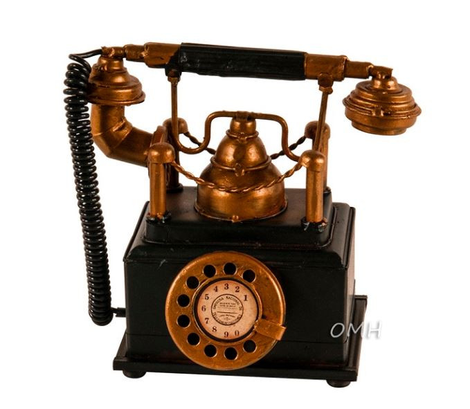 Старинный телефонный банк монет ручной работы 9990₽