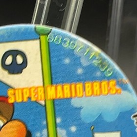 Mario Flag Menko Super Mario Bros Famicom Card Nintendo 1985 NES Japanese