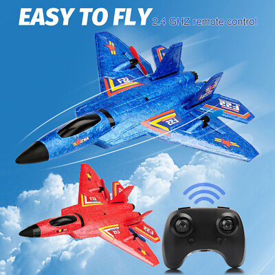 F22 2.4G Remote Control RC Plane 3-Axis Gyro 2CH Airplane Glider RTF Fighter Toy