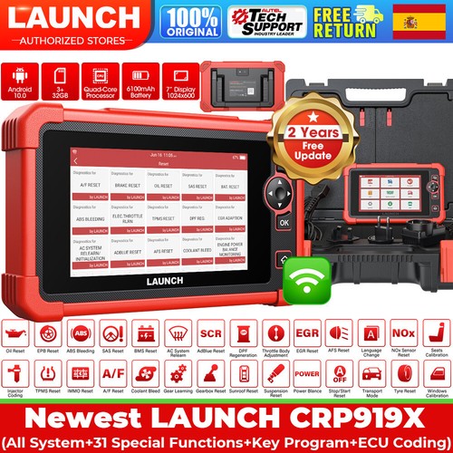 Launch X431 CRP919X Profi OBD2 diagnóstico Escáner Sistema Completo TPMS ABS SRS - Foto 1 di 12