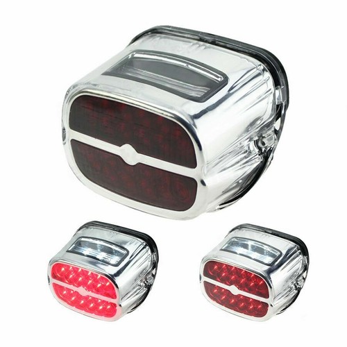 Motorcycle LED Tail Brake Light License Plate Lamp For Harley Fatboy softai - Bild 1 von 6