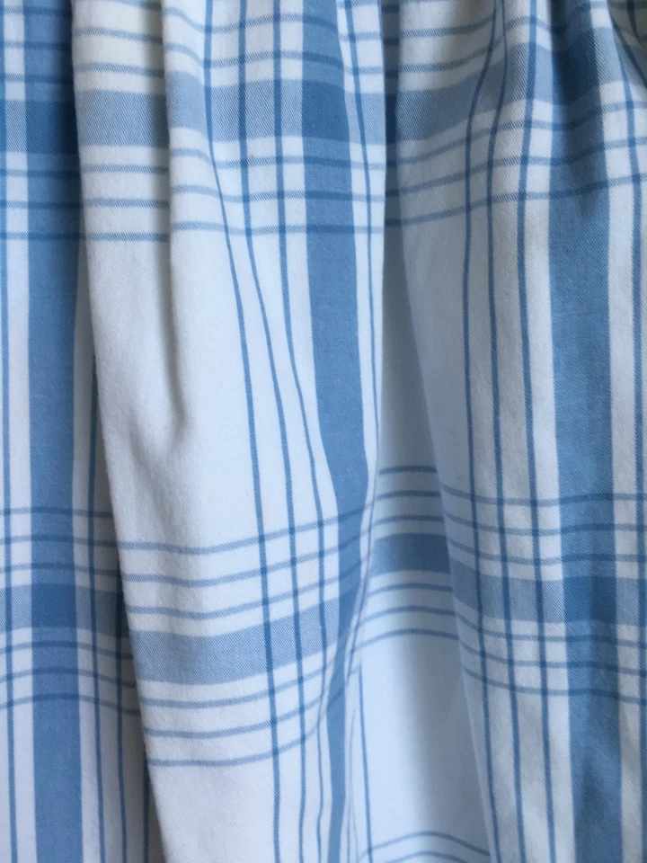 Hartstrings Size 6 Girls Blue and White Plaid Dress Ruffled Sleeve Cotton - Image 3 of 4
