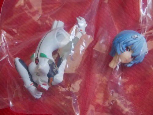 ⭐ NEW GENUINE REI SHIN EVANGELION BANDAI GASHA PORTRAITS 2 MINI FIGURE H5" ANIME - Picture 4 of 13
