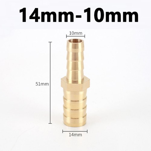 6~20mm Messing gerade Reduzierschlauch Widerhaken Rohr Schlauchverbinder für Luft Wasser Kraftstoff - Bild 25 von 39
